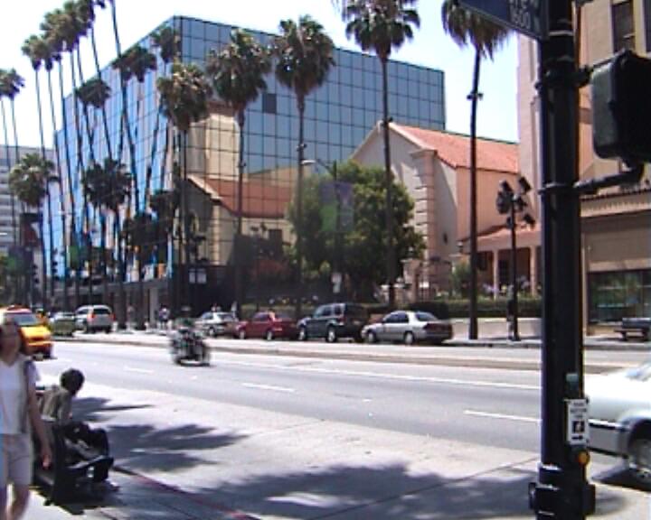 Interessante Spiegelung auf dem Hollywood Boulevard